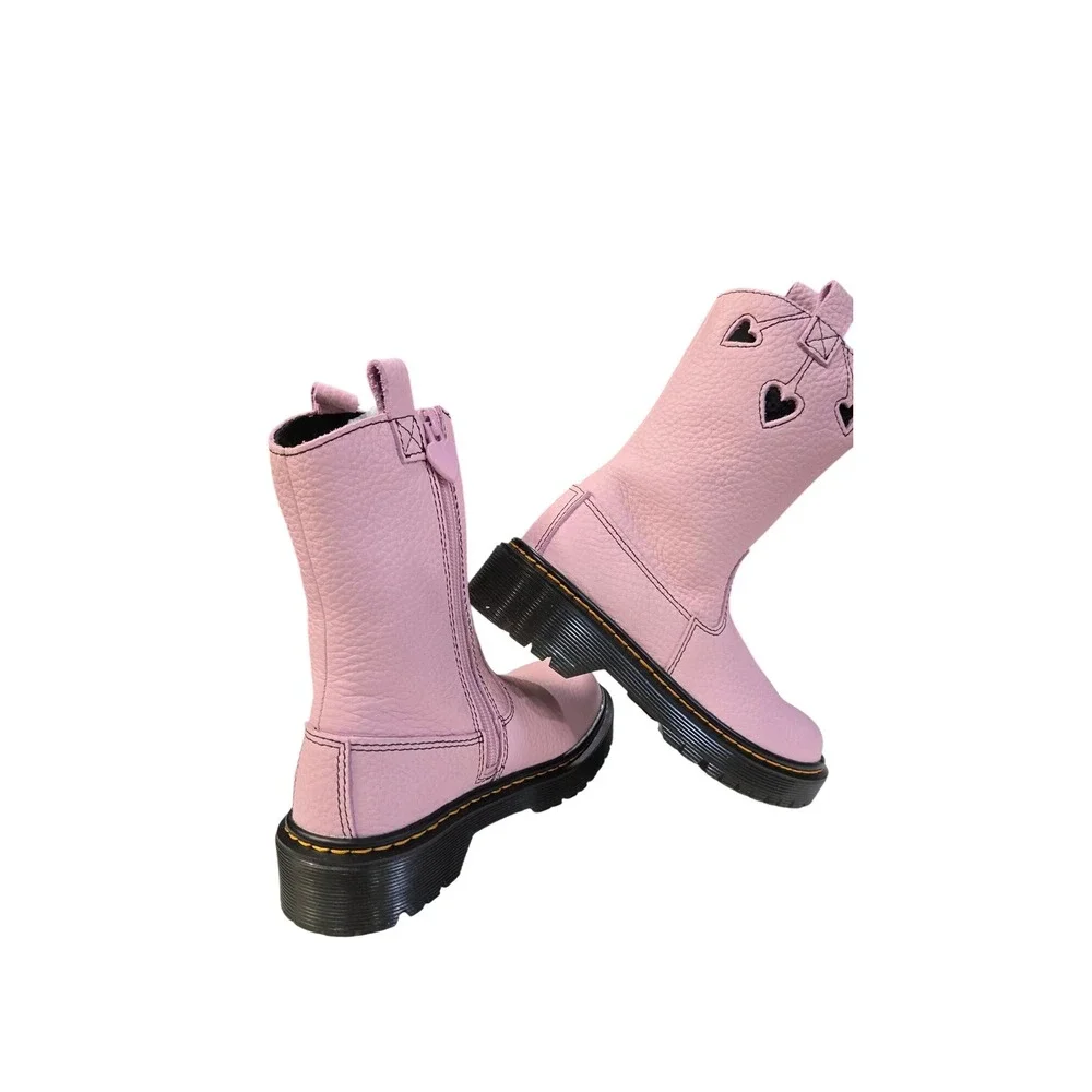Dr. Martens Bex Heart 31948466 Boots Classic Nappa Lamper Pink Leather Round Toe
